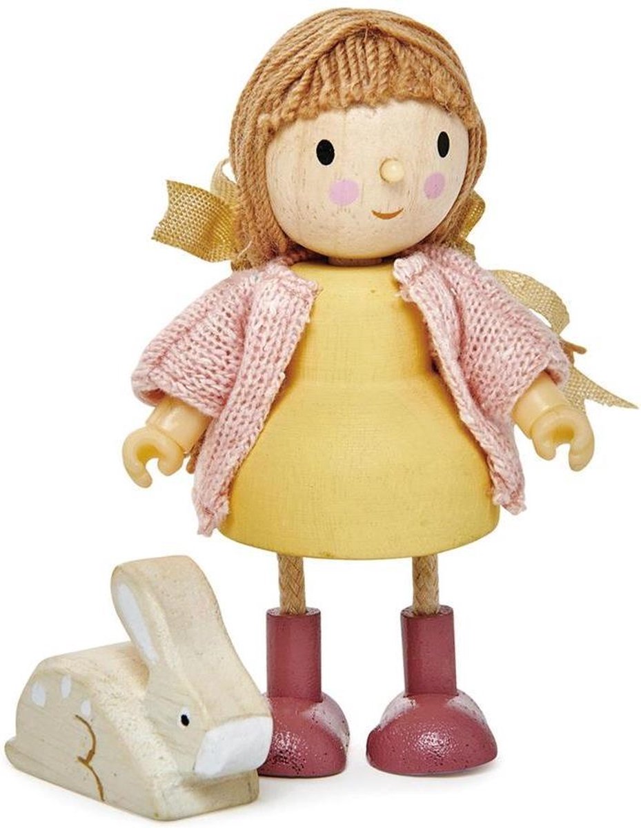 Popje Amy en haar konijn | Tender Leaf Toys